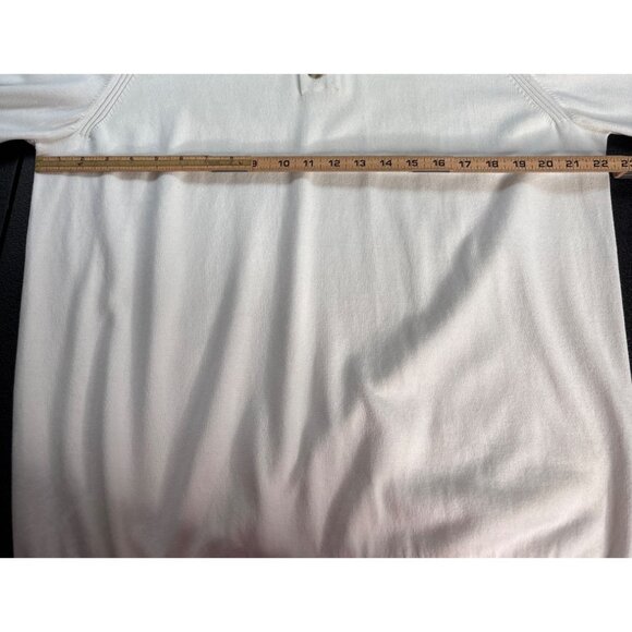 Jos. A. Bank 1905 Men's White Henley Knit Pullover Sweater XL - Picture 7 of 9